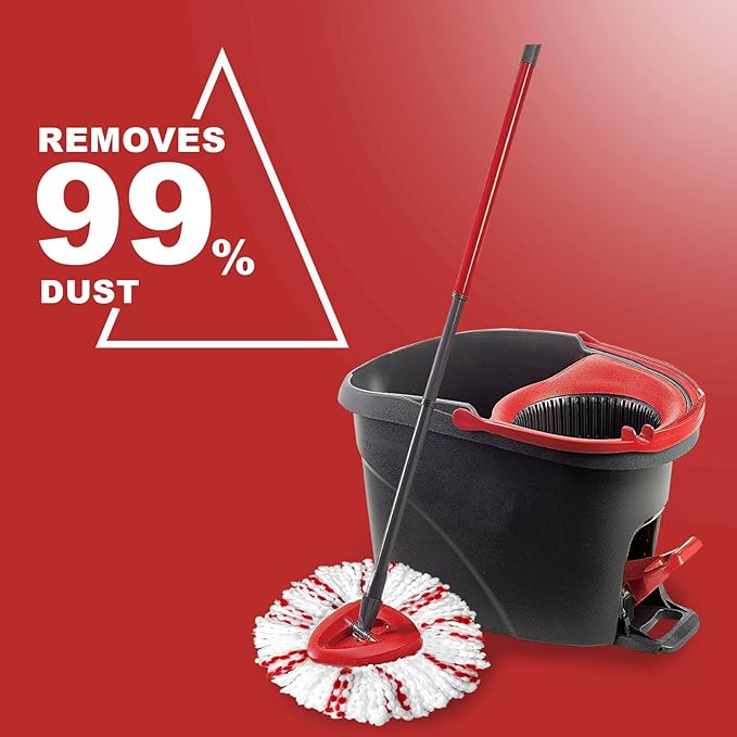 3 Pack Spin Mop Head Replacement | Mop Replace Head for Easy Wring 1-Tank System, 40% More Cleaning Power, Easy Cleaning, Microfiber and Machine Washable