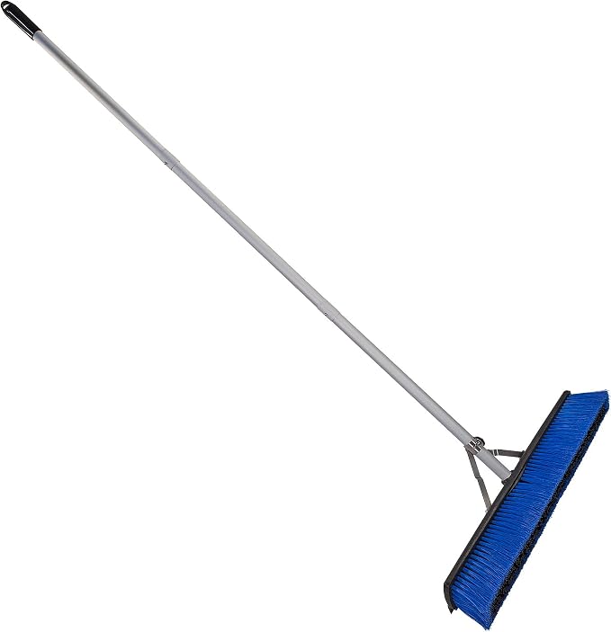 SPARTA Sweep Complete Floor Sweep with Squeegee for Catering, Buffets, Restaurants, Stainless Steel, 24 Inches, Blue - (Pack of 6)
