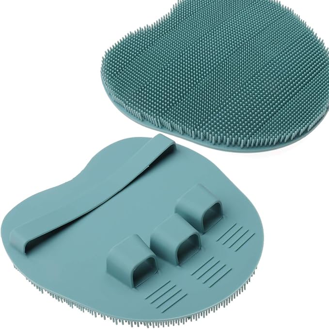 4 Pack Soft Silicone Shower Brush, Body Exfoliating Skin Massage Scrubber, Dry Skin Brushing Glove Loofah, Fit for Sensitive and All Kinds of Skin (4 Pack-PP1) | Dry Skin Brushing Glove Loofah, Fit for Sensitive and All Kinds of Skin (4 Pack-PP1)