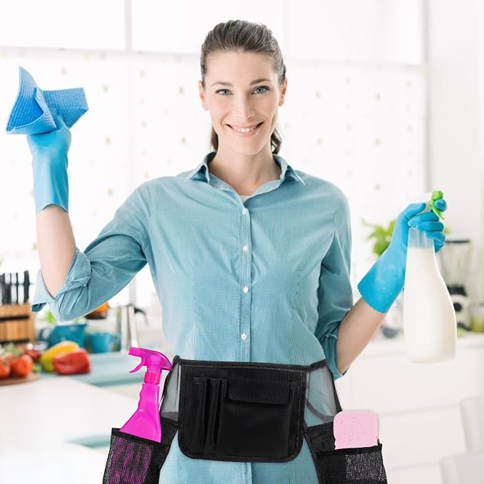 COHEALI Large Capacity Tool Waist Bag Multifunctional Cleaning and Repair Organizer Portable Tool Kit Belt Pouch for Housekeeping and Maintenance