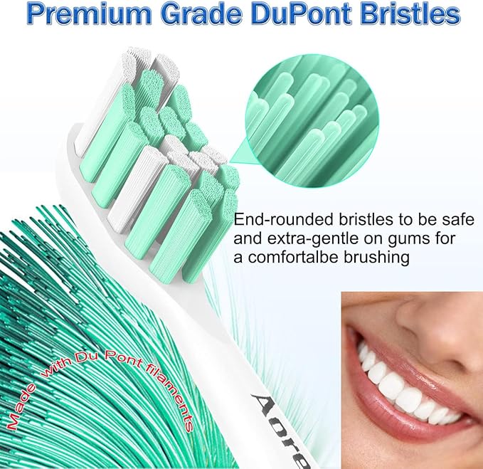Replacement Toothbrush Heads for Philips Sonicare Replacement Heads,8PCS | Fit Sonimcare 2 Series Plaque Control, 3 Series Gum Health,DiamondClean,HealthyWhite and more Snap-On System