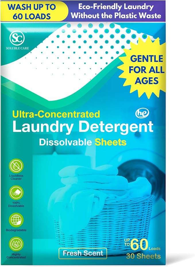 Whole House Cleaning Sheet Kit: Earth-Friendly, 5-Pack | Includes Toilet Cleaner, Laundry, Floor Cleaner, All-Purpose Spray & Foaming Hand Soap Concentrated Sheets, 120 Sheets
