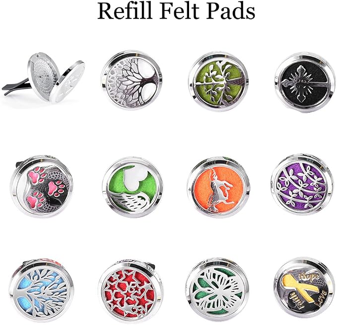 Legenstar Family Tree Magnetics Diffuser 316 Stainless Steel Car Aromatherapy Locket Essential Oil Car Diffuser Lockets Jewelry