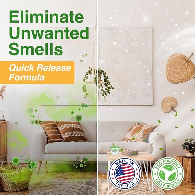 Biocide Systems Room Shocker Smoke Odor Eliminator for Homes, 4 Pack