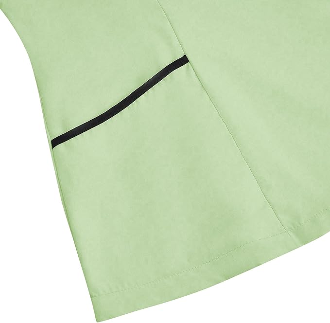 Housekeeping Uniforms - Women Lightweight Stretchy Scrubs for Cleaning Job, Breathable & Easy Care & Moisture-Wicking