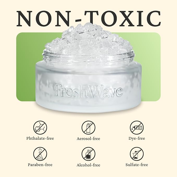 Fresh Wave Odor Eliminator Gel Refill, 63 oz Original | Plant oil formula, No parabens or phthalates, Refills 15 oz jar 4x, For kitchen, closet, bathroom odor, Pet safe