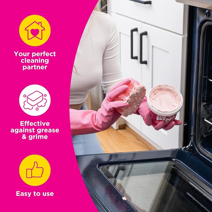 Stardrops The Pink Stuff Miracle Cleaning Paste & Sqeezy Scrubber Bundle | Powerful Cleaning Paste Sqeezy Scrubber Adapts to Every Cleaning Task