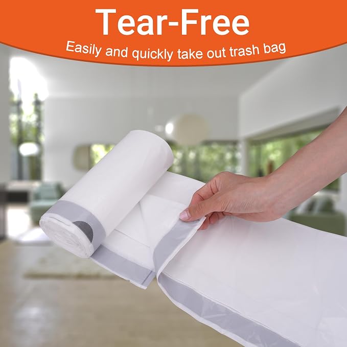 15-16 Gallon 200 Count Heavy Duty Trash Bags 1.2 Mil THICK with Reinforced Drawstring for 50-60 Liter Tear & Leak Resistant Garbage Liners Perfect Fit for 15 Gallon, 16 Gallon Trash Can GRAND SAVE!