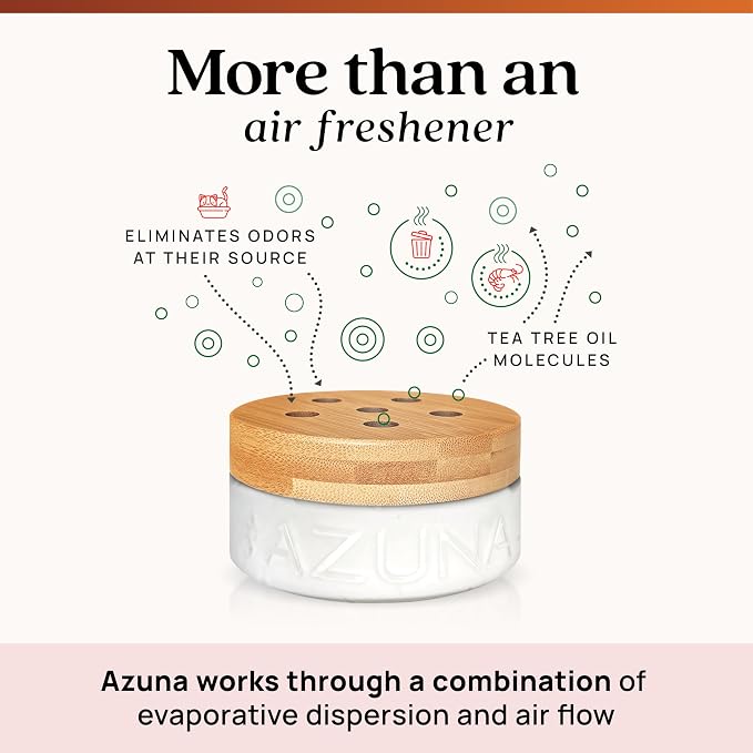 Azuna Home Odor Eliminator for Strong Odor | 12oz Gel Refill | Sandalwood