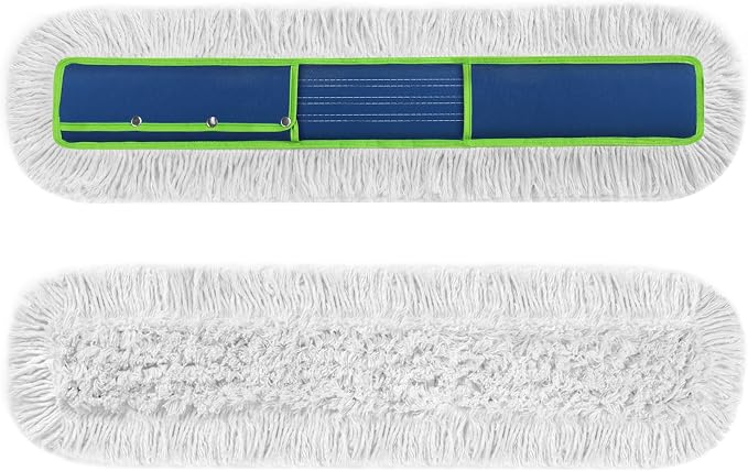 41" Commercial Dust Mop Replacement Pads Refills | Reusable Washable, Industrial Cotton Head, for Janitors Warehouse Gym School Floor Cleaning, Only Fit for B0FN7JTZDK