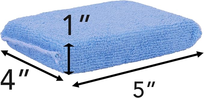 Professional Microfiber Sealer Applicator Pad – The Perfect Tool to Apply Sealer to All Natural Stone and Tile Like Marble, Granite, Concrete & Slate (Blue)