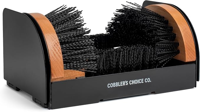 Cobbler's Choice Boot Scraper - Outdoor Shoe Scrubber Cleaner Brush - Weather Industrial - Heavy Duty