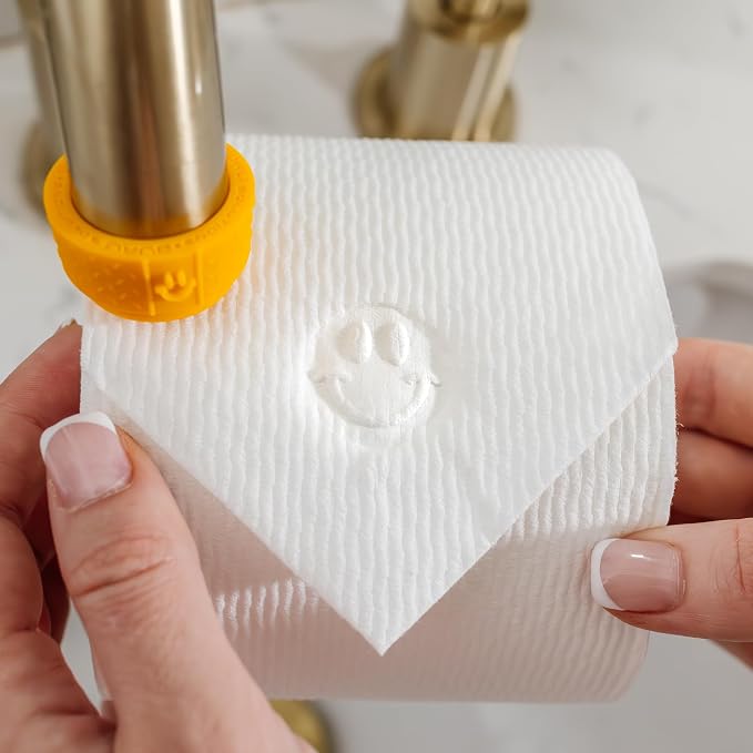 Toilet Paper Stamp Cheer & Freedom Trio (3 Pack) - Add a Unique Personal Touch to Your Bathroom Decor! Ideal for Housekeeping, Hotels, Rentals, Home Staging Decor