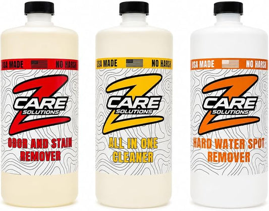 Home Cleaning Kit by ZCare Solutions Hard Water Remover, All in One Cleaner, & Odor and Stain Remover Bundle for Homes, Kitchens, Bathrooms, Bedrooms, and more
