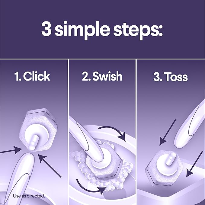 Clorox Scentiva ToiletWand Refills, Lavender and Jasmine, 10 Count | Disposable Toilet Brush Scrubbing Pads, Eliminates Hard Water and Lime Stains 2X Better than a Manual Brush