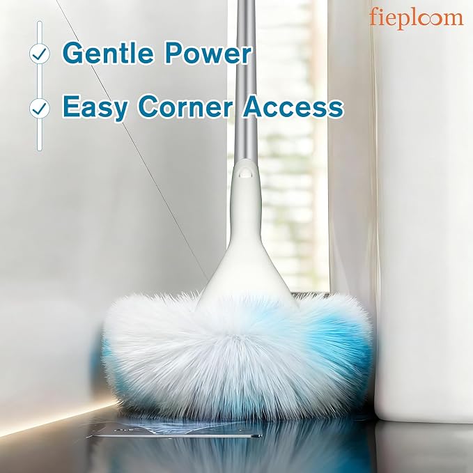Non-Scratch Tub Tile Scrubber Brush, 48" Long Handle (2-Pack) | Soft Tub Mop, 2026 Version, All-in-One Adjustable Shower Brush for Bathtub, Bathroom, Sink, Faucet, and Wall Tile