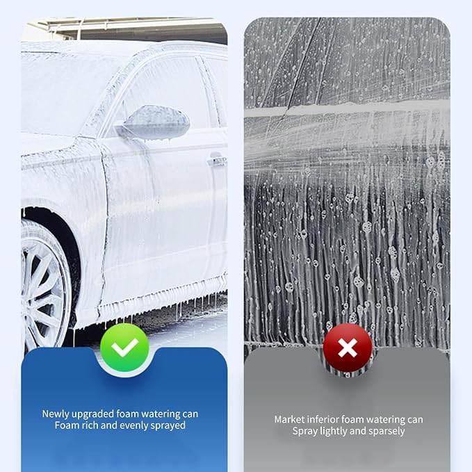 2Liters Hand Pumps Foam Sprayer with 3 Types of Nozzle Pneumatic Cannons Snow Car Wash Spray Bottle Car Wash Soap Sprayer Pumps Pressure