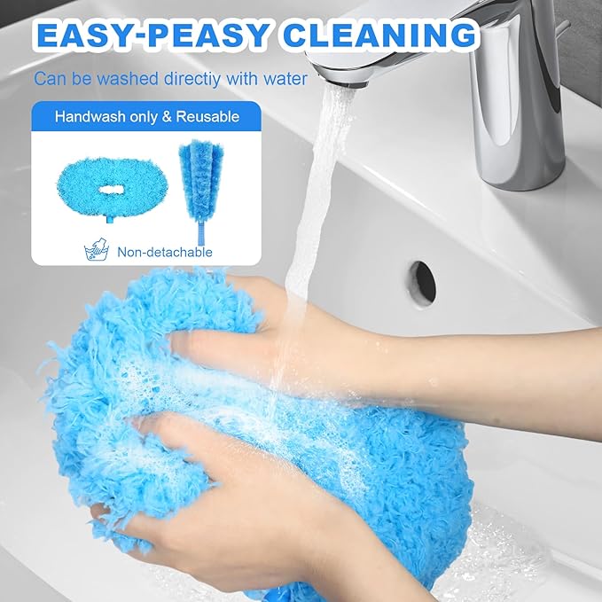 Storystore Ceiling Fan Cleaner Duster, Adjustable Microfiber Duster | 7FT Fan Cleaner with 13-78" Pole for Cleaning Fan Blades, Cobwebs, Walls, Doors and Windows, Brush for Dust Removal