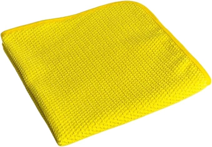 Vitria Glass Cleaning Towel 16"x16" - Window Cleaning Cloth - German Engineered Microfiber Glass Cloth