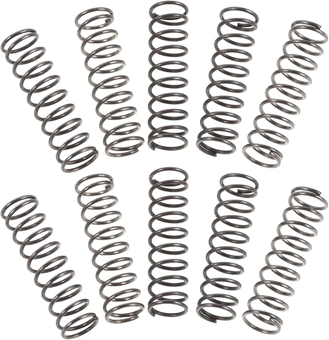 Operitacx 10pcs Stainless Steel Compression Springs for Pressurized Sprayer - 0.7mm Wire Dia x 7mm OD x 25mm Length - Spring for Pneumatic Nozzle, Spray Bottle