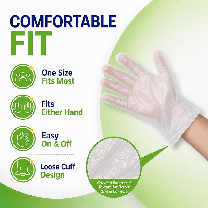 Disposable Plastic Gloves Food Handling Service Gloves Disposable For Cooking