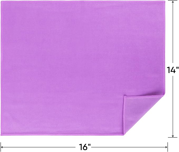 HOMEXCEL Glass Cleaning Cloths 6PK, Streak Free Towel for Windows, 14x16in (Pack of 2)