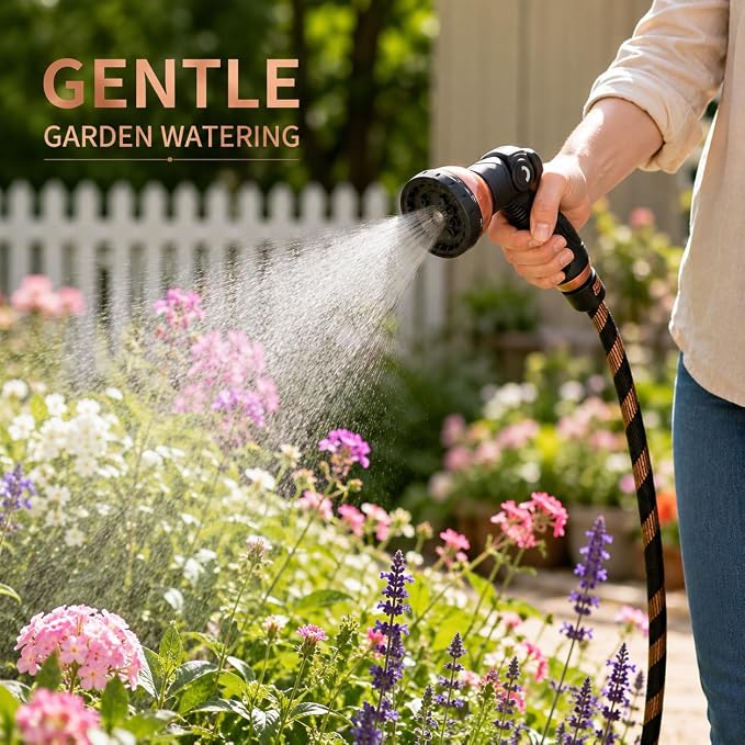 Heavy Duty Water Hose Sprayer Nozzle for Garden Hose | High Pressure Spray Nozzle Hose Attachment, Hand Sprayer Water Nozzle for Lawn & Garden Sprayers, Car Washing