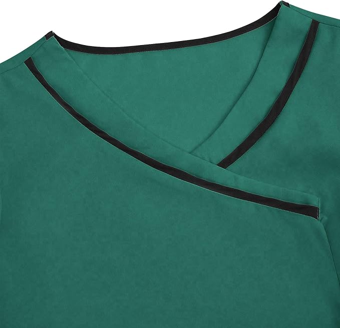 Housekeeping Uniforms - Women Lightweight Stretchy Scrubs for Cleaning Job, Breathable & Easy Care & Moisture-Wicking