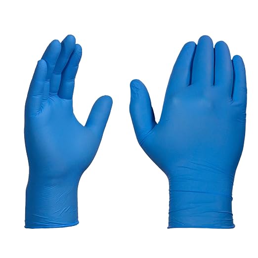 X3 Industrial Blue Nitrile Gloves, Case of 1000, 3 Mil, Size XX-Large, Latex Free, Powder Free, Textured, Disposable, Non-Sterile, Food Safe, X349100