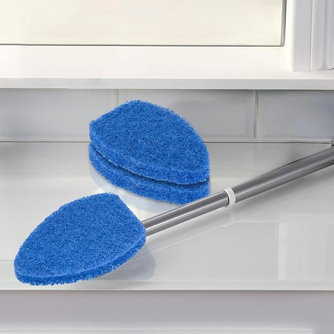 3 Pack tub and Tile Scrubber Replacement-Compatible with Scotch Brite tub and Tile Scrubber Refill. (Blue)