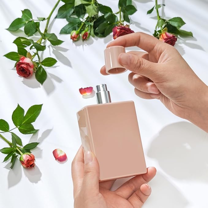 100ml/3.4Oz Glass Spray Perfume Bottle Empty Cologne Atomizer | Refillable Perfume Spray Bottle Container with 3 Kinds of Dispenser