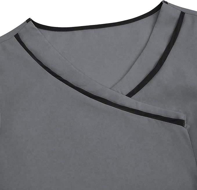 Housekeeping Uniforms - Women Lightweight Stretchy Scrubs for Cleaning Job, Breathable & Easy Care & Moisture-Wicking