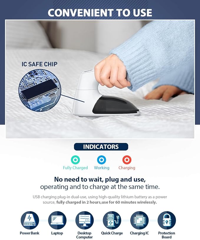 Bymore Fabric Shaver, Lint Shaver, Sweater Shaver for Clothes, White | Large 65mm head and six-leaf blades cover more area in fewer passes for fast, even care on sweaters, couches and furniture
