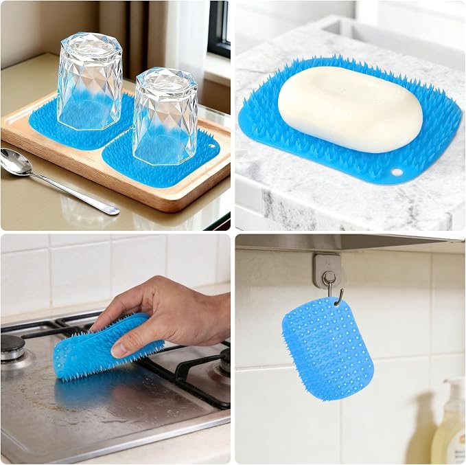 3-Pack Egg Washer, Egg Cleaner Scrubber for Fresh Eggs, and Vegetable Scrubber & Dish Brush Set - Flexible Vegetable Fruit Brush for Potato, Lemon, Cucumber, Cleaning Tools for Kitchen Sink