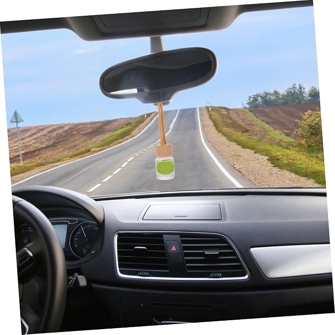 Cabilock 10pcs Car Perfume Bottles Empty Hanging Diffuser Pendants Air Freshener Car Accessories for Home Decor
