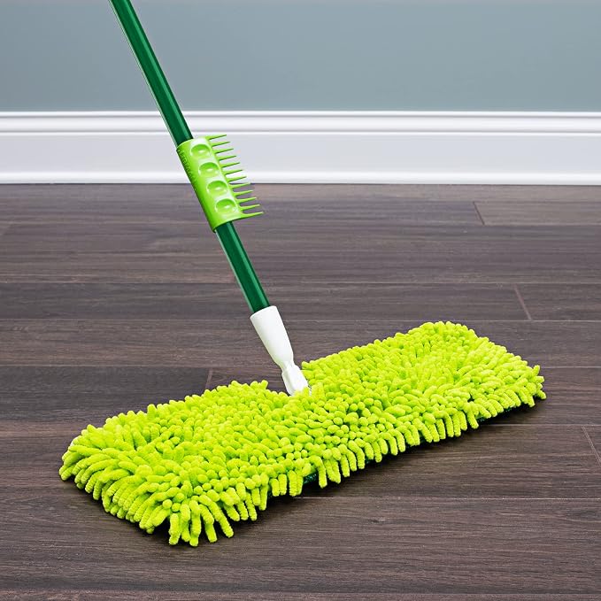 Libman 2-Sided Microfiber Mop Refill Heads, 4 Pack | Double-sided microfiber dust mop replacement heads; case pack of 4.
