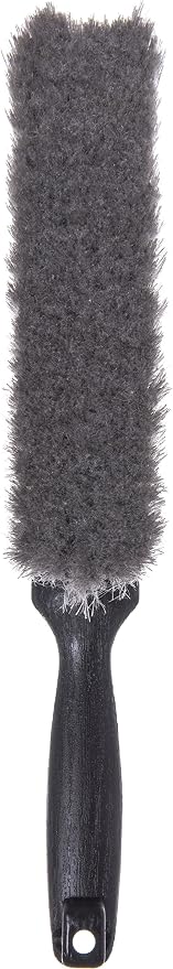 SPARTA Counter and Bench Brush, Flagged Bristles, 8 Inch, Gray, 12-Pack | Flo-Pac, Polypropylene Bristles and Block, Fine Dust and Sawdust, Smooth Surfaces, BPA Free