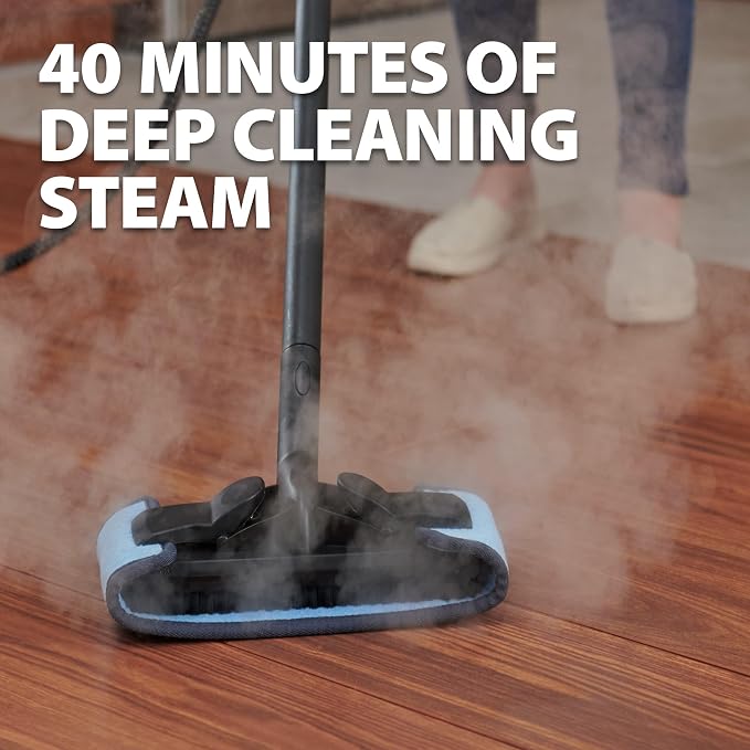 Wagner Spraytech 915e Multipurpose Steam Cleaner, 18 Accessories | On-demand steamer includes 18 accessories for floors, household surfaces and wallpaper removal.
