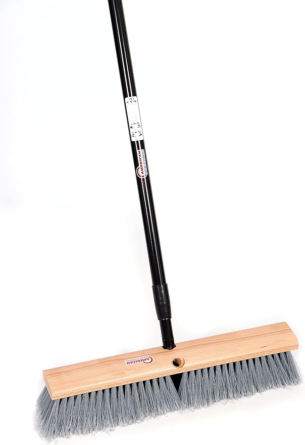 PBME18001 18" Multi-Surface Push Broom with Sturdy Extendable Handle