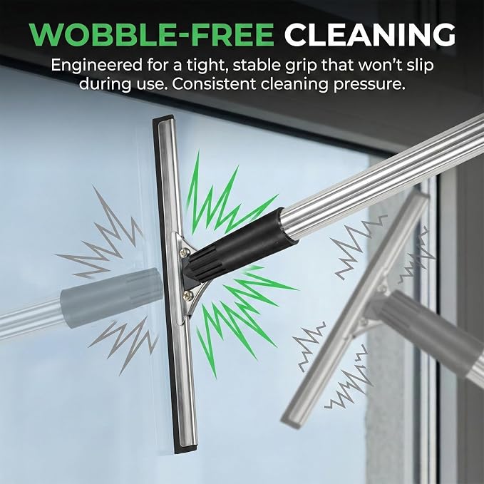 2 Pcs Squeegee Adapter, Changes The Threaded Tip to a Standard Friction Taper Fit, Broom Handle Adapter