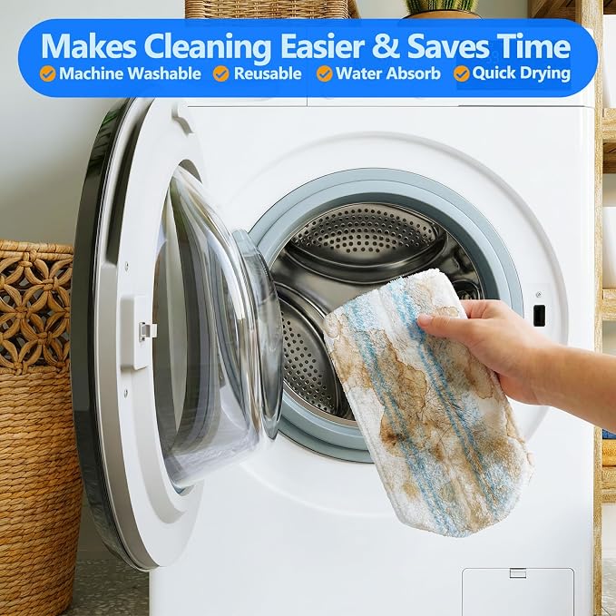 20 Pack Mop Replacement Pads for O Cedar H2pro Flat Mops,Mop Pads for O-Cedar Mop Refills,Washable and Reusable Microfiber Mops Pad Compatible with Ocedar Flat Head