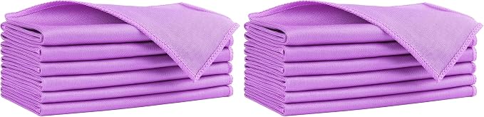 HOMEXCEL Glass Cleaning Cloths 6PK, Streak Free Towel for Windows, 14x16in (Pack of 2)