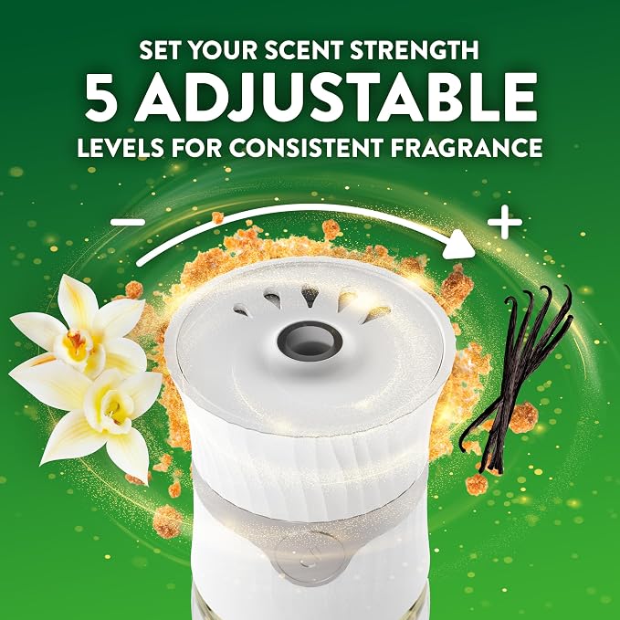 Air Wick Plug in Scented Oil Refills, 6 Count, Brown Sugar and Vanilla, Air Freshener, Essential Oils