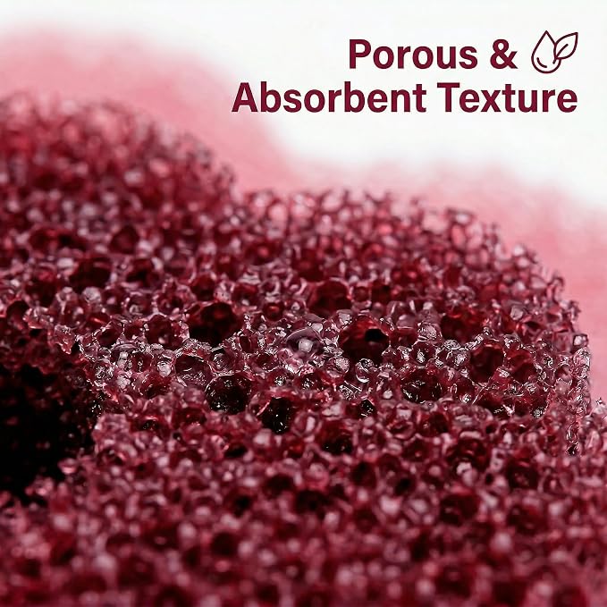 Scrub Flower Temperature Sensitive Sponges, Wild Poppy, 3 Count | Firm when cold and soft when warm, these odor-resistant scrubbers clean dishes, kitchen surfaces and more.