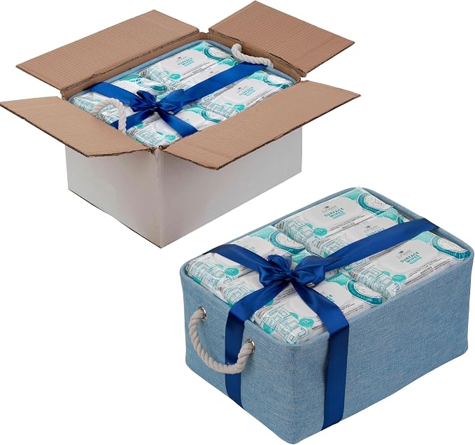 Juniper CLEAN 24 Pack Surface Cleaning Wipes Bleach Free, All-Purpose Cleaner for Bathroom, Kitchen, Office, 1728 Count Soft Flow with Gift Basket