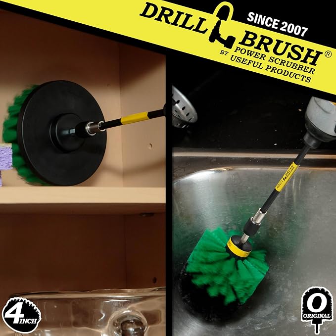 Kitchen Cleaning Supplies - Air Fryer Scrubber Brush - Refrigerator Cleaner | Pots and Pans Cleaning Kit - Cast Iron Skillet Scrub Brushes - Deep Cleaning Kitchen Tools - Kitchen Sink Cleaning Brush