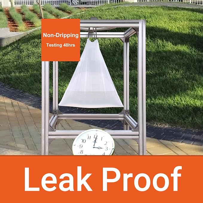 15-16 Gallon 200 Count Heavy Duty Trash Bags 1.2 Mil THICK with Reinforced Drawstring for 50-60 Liter Tear & Leak Resistant Garbage Liners Perfect Fit for 15 Gallon, 16 Gallon Trash Can GRAND SAVE!