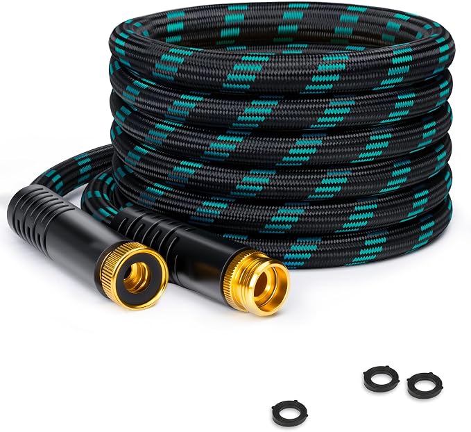 5FT Garden Hose No-Leak Lightweight Flexible Water Hose for RV Balcony | Lightweight. Rust-resistant. Leak-proof. Anti-kink. For RVs, balconies, bathrooms, or extending reach.