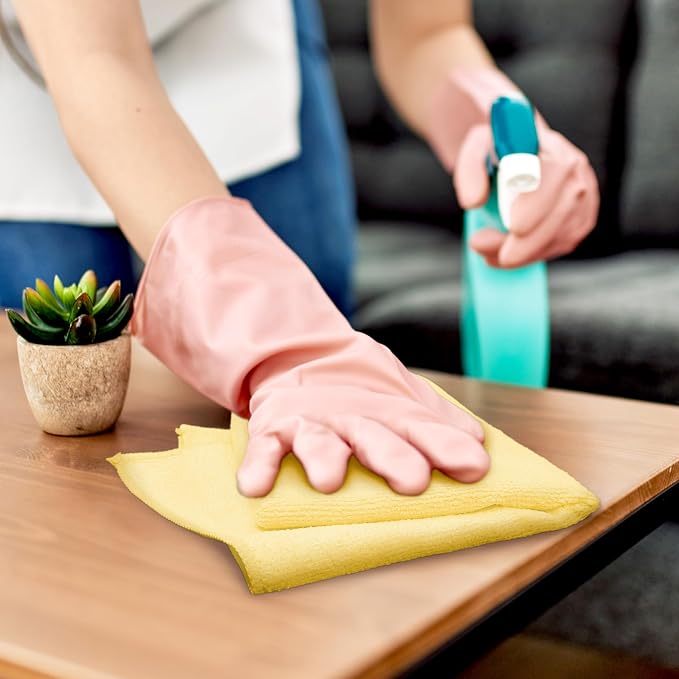 Simple Houseware 16" x 24" Microfiber Cleaning Towels, Heavy Duty 9 Pack | 325 GSM Reusable for Home, Kitchen and Car