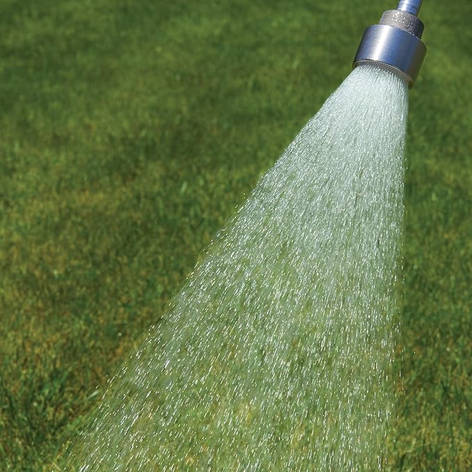 18-inch Soft Rain Watering Wand with Shut Off Valve, 400 Holes Per Inch | Lightweight and Durable Metal Gentle Watering Wand Perfect for Hanging Baskets, Planters, Garden, Shrubs and Seedbed